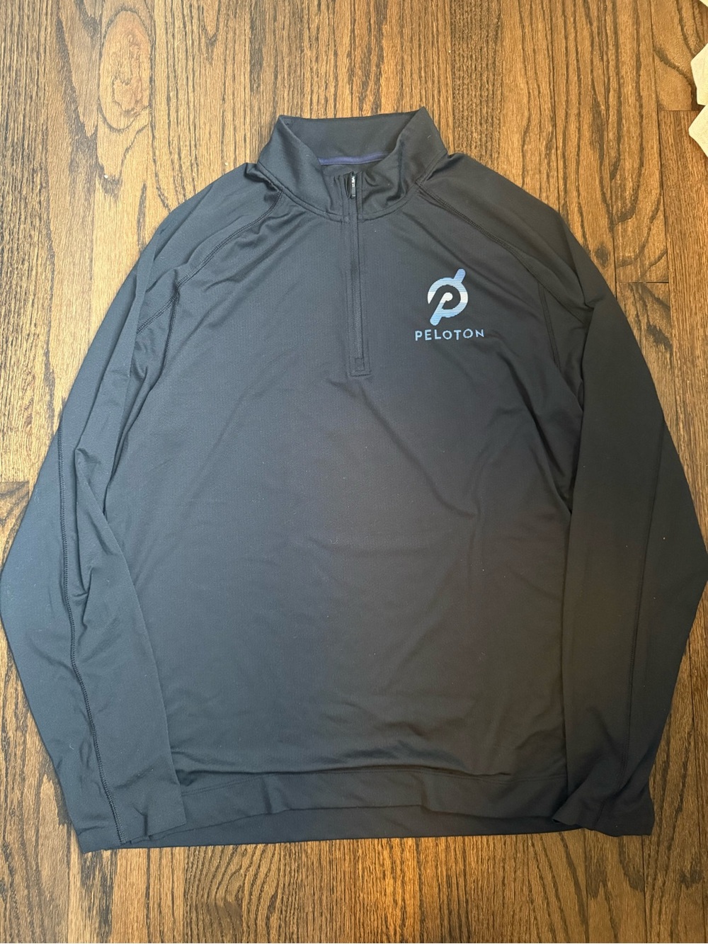 RHONE Men's Black Quarter-Zip Performance Pullover